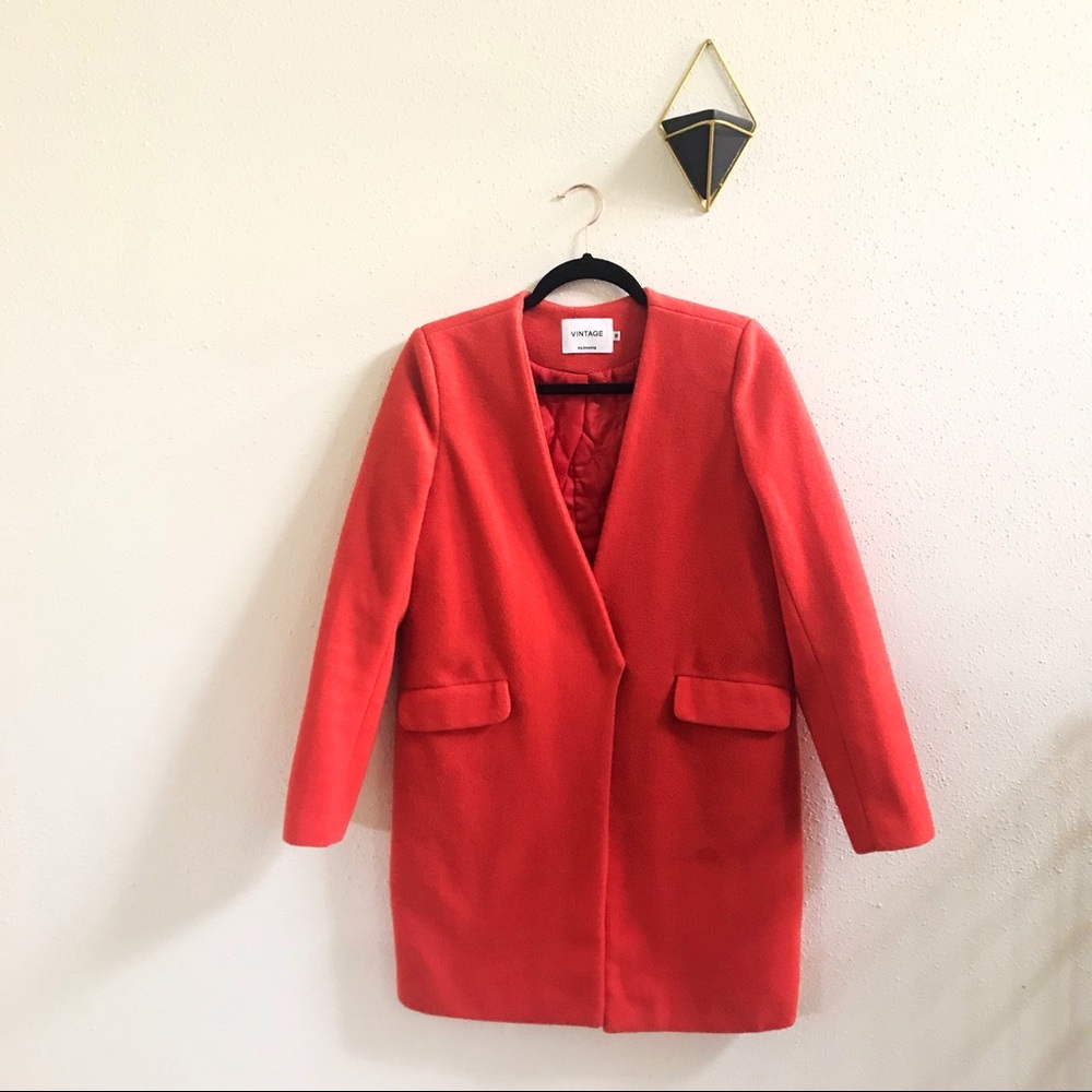 Orange Angular Coat - image 1